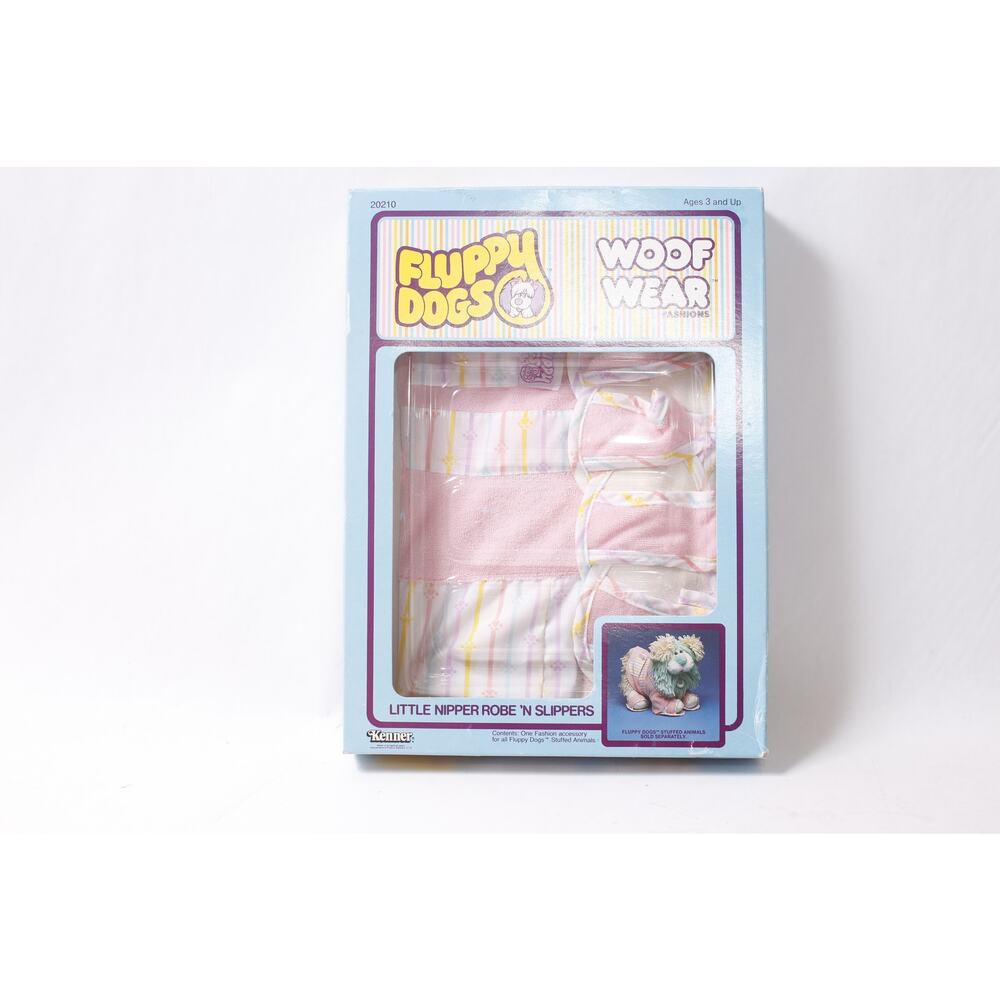 1985 Kenner Fluppy Dogs Little Nipper Robe 'n Slippers in Box ~ 260507-WH 643